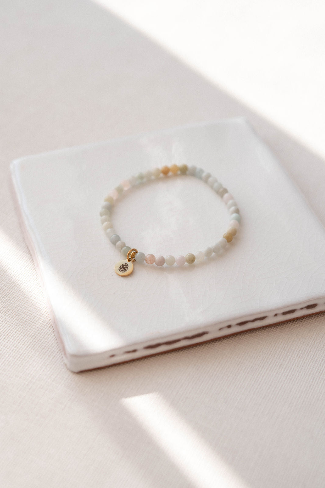 AQUA | Armband Aquamarin kleine Perlen