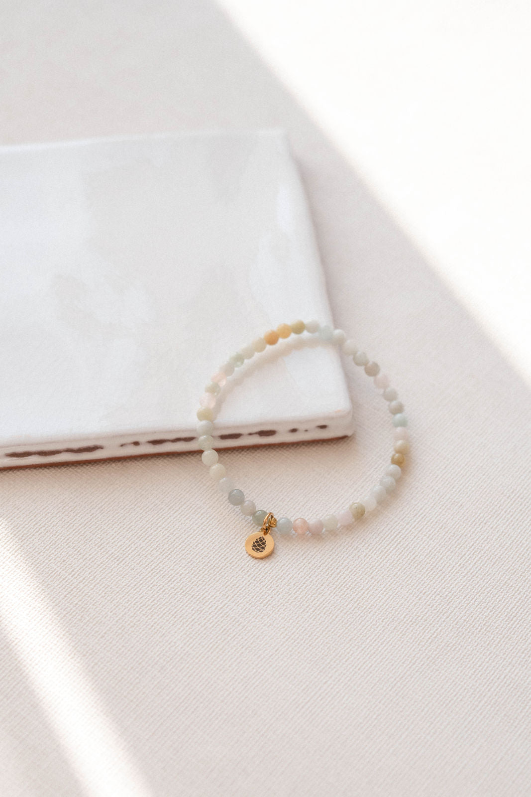 AQUA | Armband Aquamarin kleine Perlen