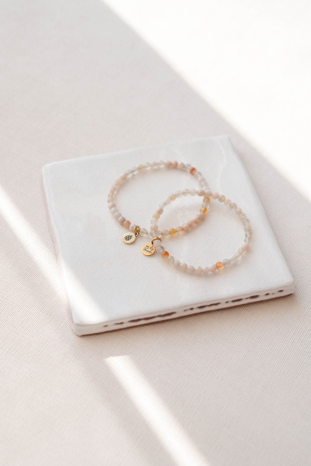 BLOSSOM | Armband Kirschblütenachat kleine Perlen