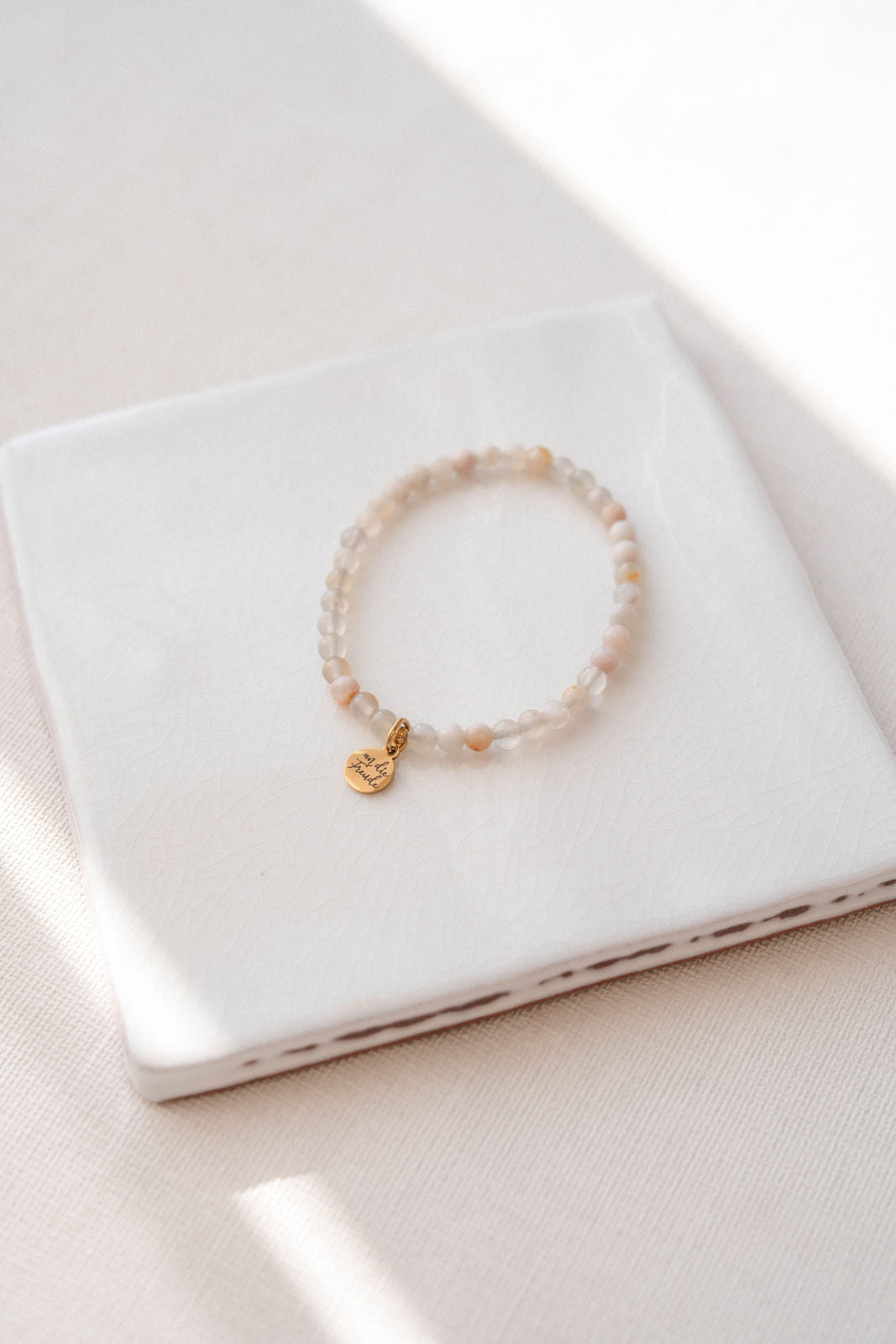 BLOSSOM | Armband Kirschblütenachat kleine Perlen