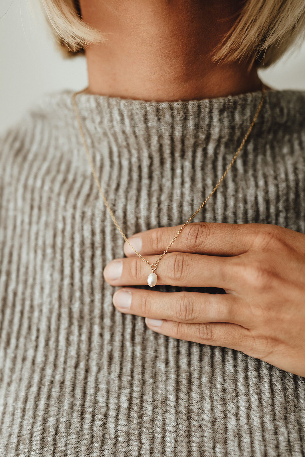 HUG ME - Kette ONE Süßwasserperle