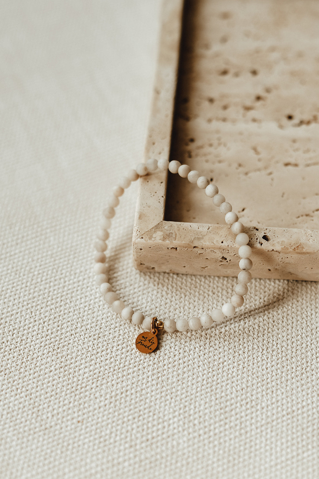 Düne | Armband Achat matt kleine Perlen