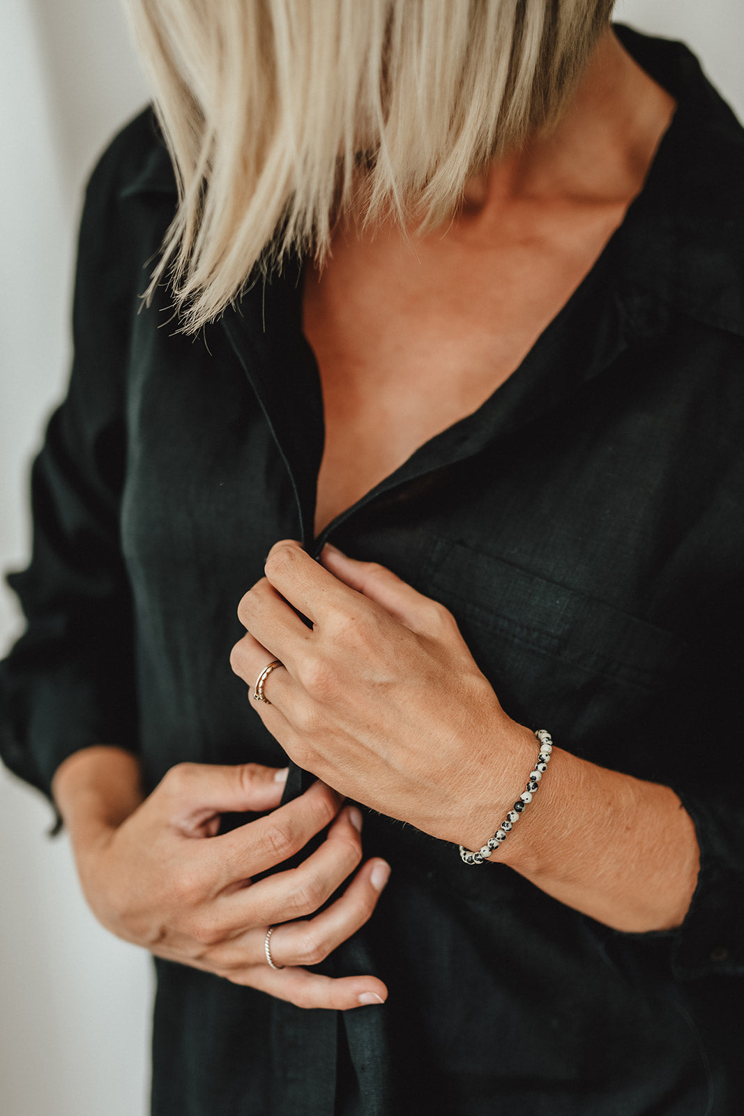 Happy Dots | Armband Dalmatiner Jaspis