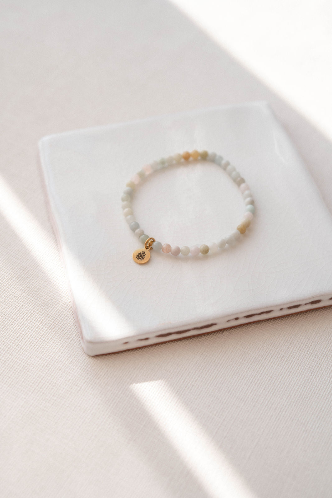 AQUA | Armband Aquamarin kleine Perlen