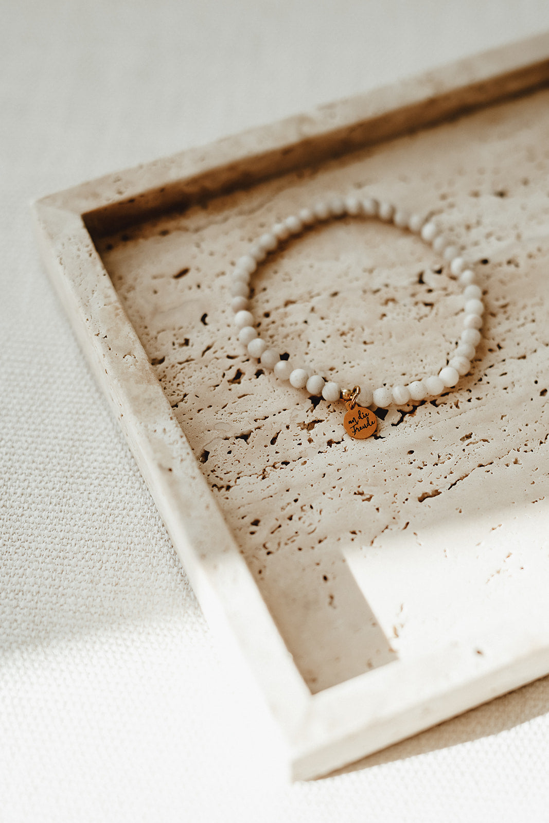 Düne | Armband Achat matt kleine Perlen