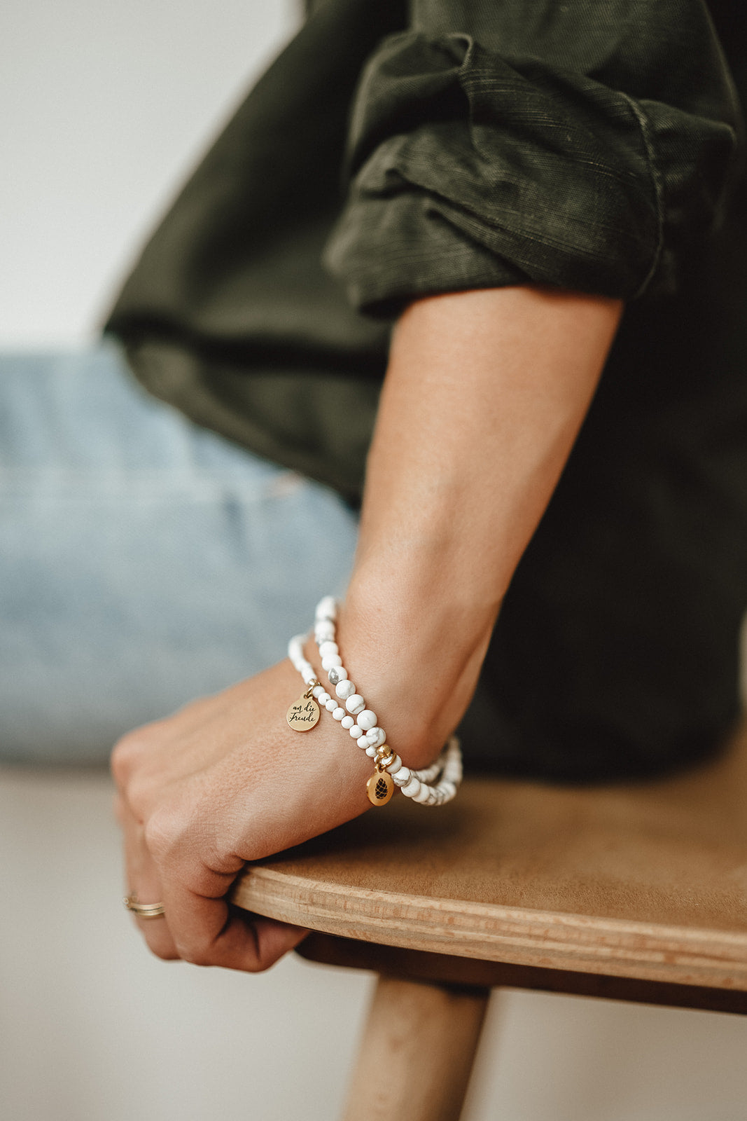 Miss Marble | Armband Howlith