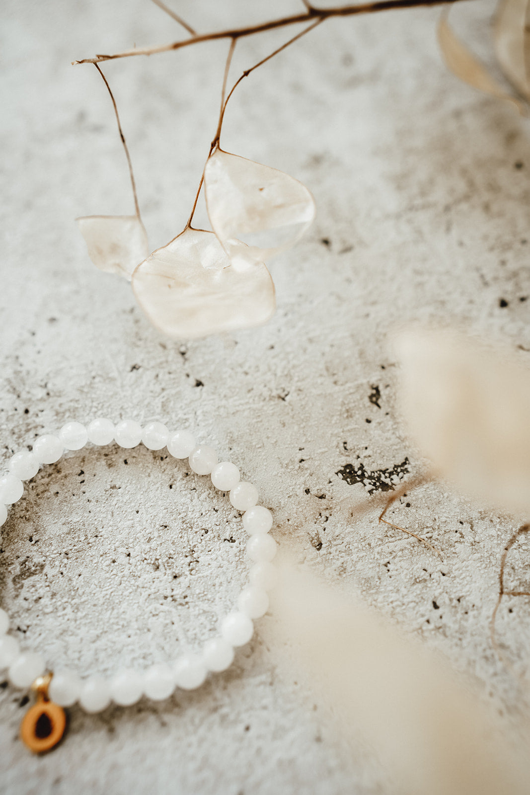 Edelweiß | Armband weiße Jade